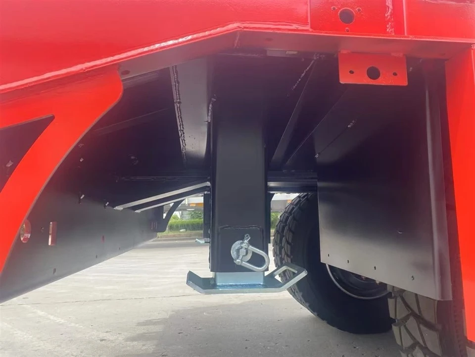 Low Bed Container Chassis Flatbed Semi-Trailer